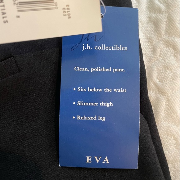 NWT J.H. Collectibles Eva Black Pant Women’s 16W Short Cozy Stretchy Lightweight - Picture 8 of 11
